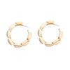 Culturesse Evie Shell Hoop Earrings