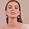 Culturesse Aurelia 24K Baroque Pearl Drop Earrings