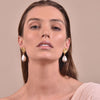 Culturesse Aurelia 24K Baroque Pearl Drop Earrings