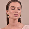 Culturesse Aurelia 24K Baroque Pearl Drop Earrings (Imperfect No.1)