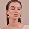 Culturesse Aurelia 24K Baroque Pearl Drop Earrings (Imperfect No.3)