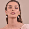Culturesse Aurelia 24K Baroque Pearl Drop Earrings (Imperfect No.4)