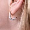 Culturesse Delmare Artsy Sculpture Curve Pearl Earrings