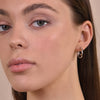 Culturesse Demi Silver Double Loop Earrings