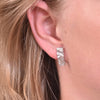 Culturesse Mae Artsy Silver Foil Earrings