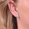 Culturesse Mae Artsy Silver Foil Earrings