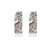 Culturesse Mae Artsy Silver Foil Earrings