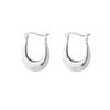 Culturesse Paloma Solid Silver Bowl Earrings