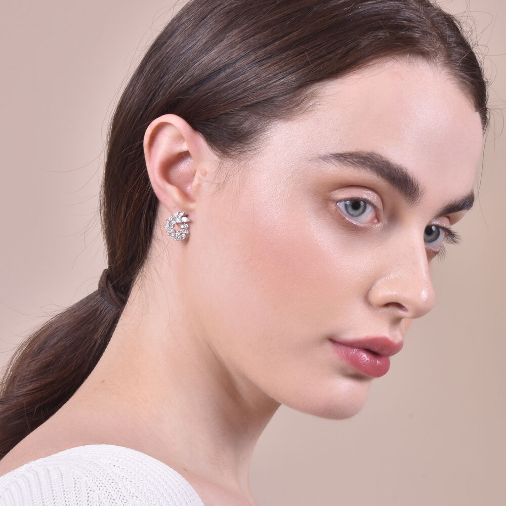 Culturesse Baby Georgia May Crystal Diamante Earrings