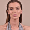 Culturesse Trinity Silver Cross Drop Earrings