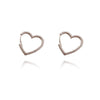 Culturesse Ayn Open Heart Earrings