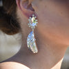 Culturesse Reva Shell Sparkle Earrings