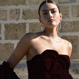 Culturesse Reva Shell Sparkle Earrings