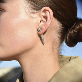 Culturesse Austen Diamante Thorn Earrings