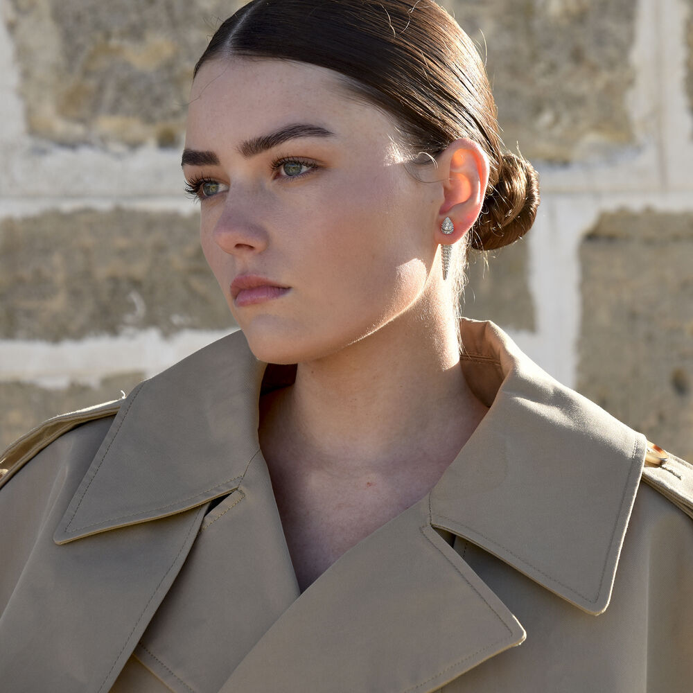 Culturesse Austen Diamante Thorn Earrings