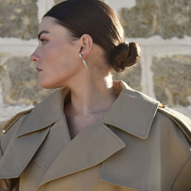 Culturesse Austen Diamante Thorn Earrings