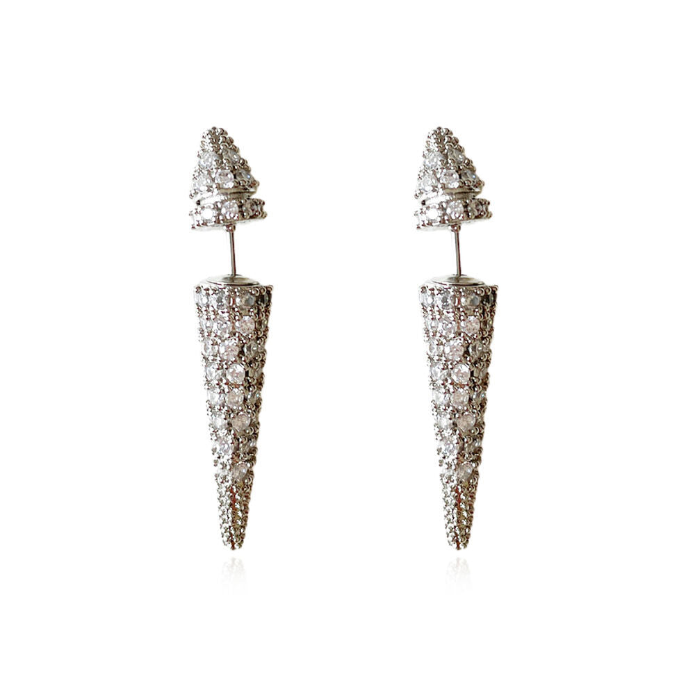 Culturesse Austen Diamante Thorn Earrings