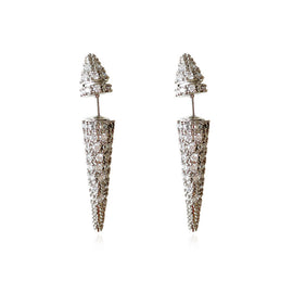 Culturesse Austen Diamante Thorn Earrings