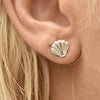 Culturesse Cami Shell Screwback Earrings