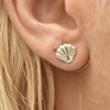 Culturesse Cami Shell Screwback Earrings