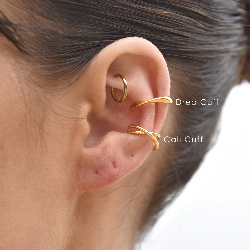 Culturesse Cali Ear Contour Minimalist Cuff Earring (Single Piece)