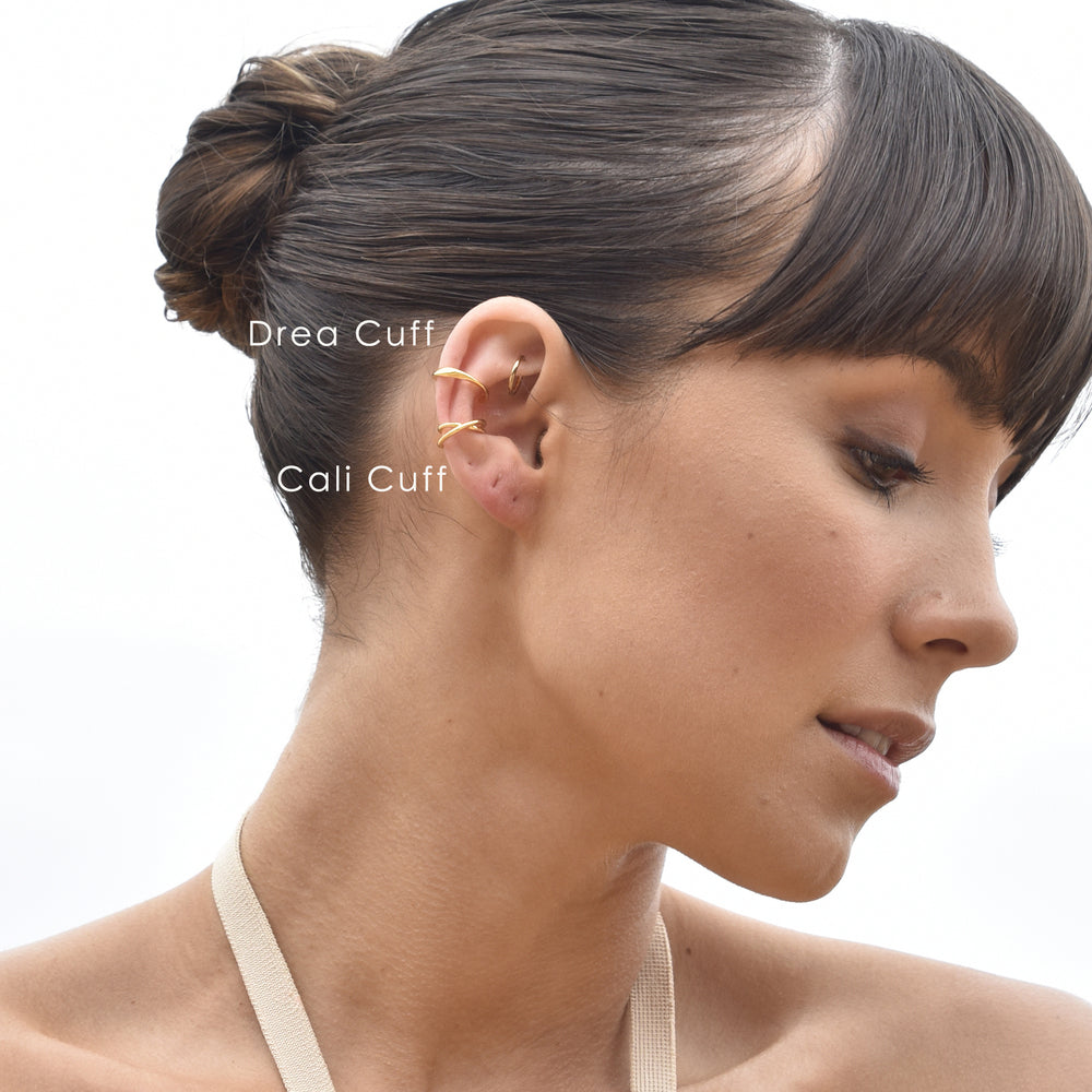 Culturesse Drea Ear Contour Minimalist Cuff Earring (Single Piece)