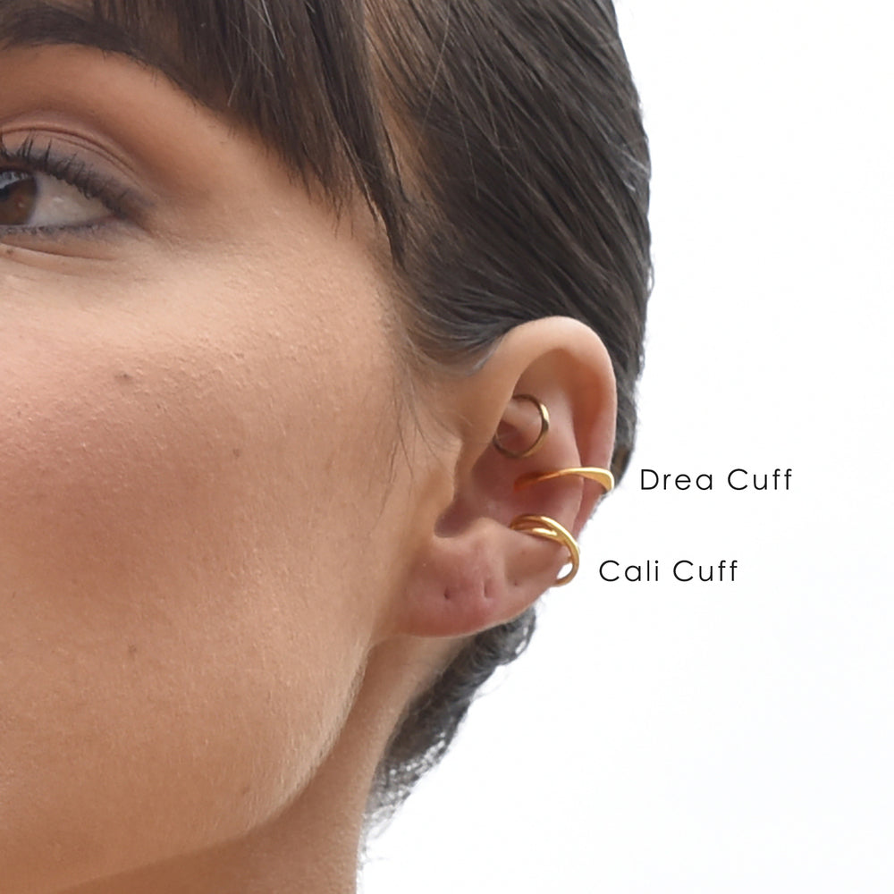 Culturesse Drea Ear Contour Minimalist Cuff Earring (Single Piece)