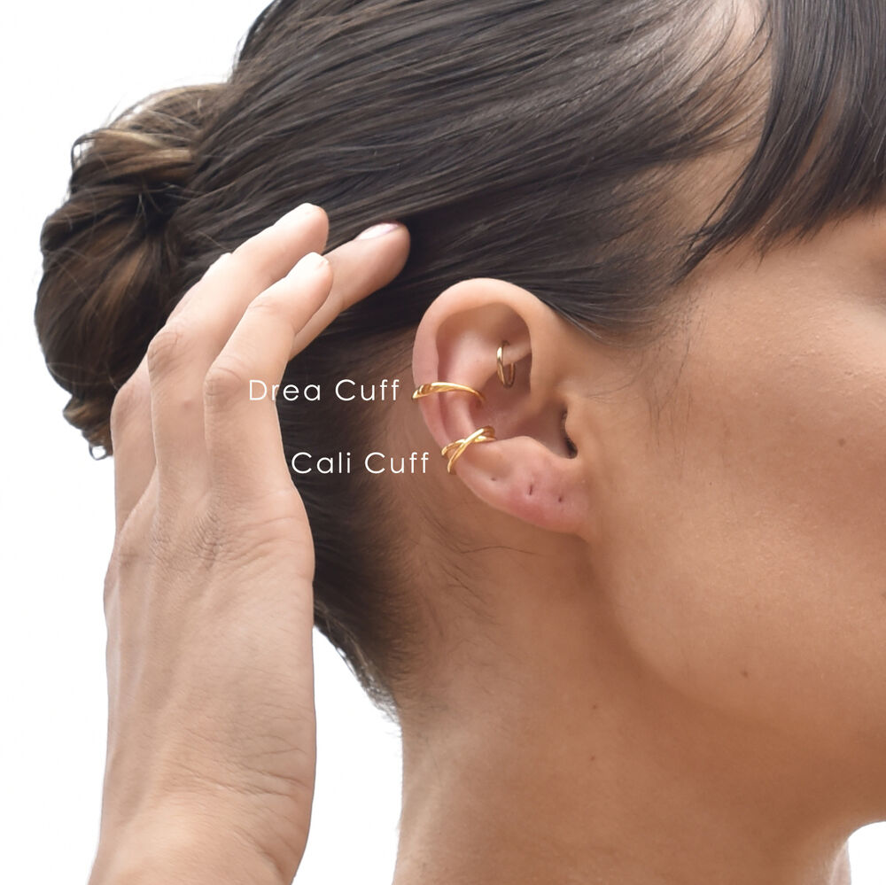 Culturesse Drea Ear Contour Minimalist Cuff Earring (Single Piece)