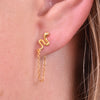 Culturesse Kalea Gold Filled Snake Chain Earrings
