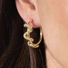 Culturesse Celestina Serpent Hoop Earrings