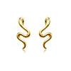 Culturesse Ava Gold Filled Snake Stud Earrings