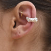 Culturesse Lonzo Ear Contour Solid Sculpture Cuff Earring (Single Piece)