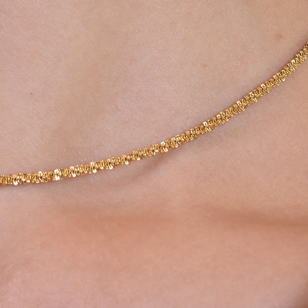 Culturesse Issey 18K Gold Spine Chain Necklace