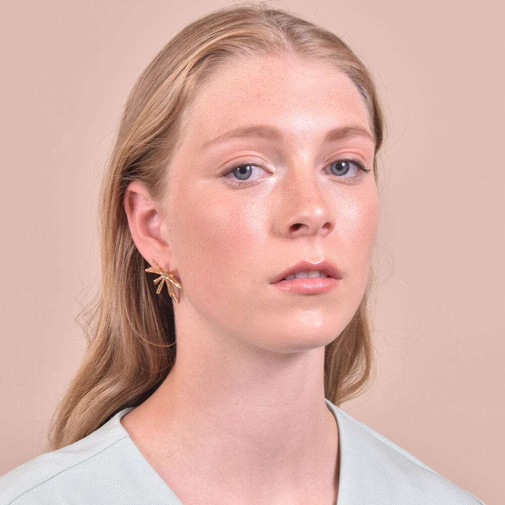 Culturesse Bricia Delicate Sparkle Stud Earrings
