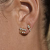 Culturesse Crisann Diamante Spike Stud Earrings (Gold)