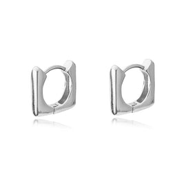 Culturesse New Frame of Mind Huggie Earrings (Silver)