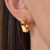 Culturesse Klara Modern Gold Chic Huggie Earrings