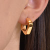 Culturesse Klara Modern Gold Chic Huggie Earrings