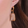 Culturesse Aerin 24K Gold Mother Of Pearl Drop Earrings