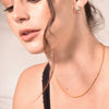 Culturesse Kayla Star Engraved Dainty Huggie Earrings