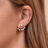 Culturesse Benicia Rose Gold Stud Earrings