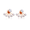 Culturesse Benicia Rose Gold Stud Earrings