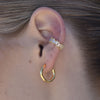 Culturesse Avenly Classic Gold Vermeil Hoop Earrings