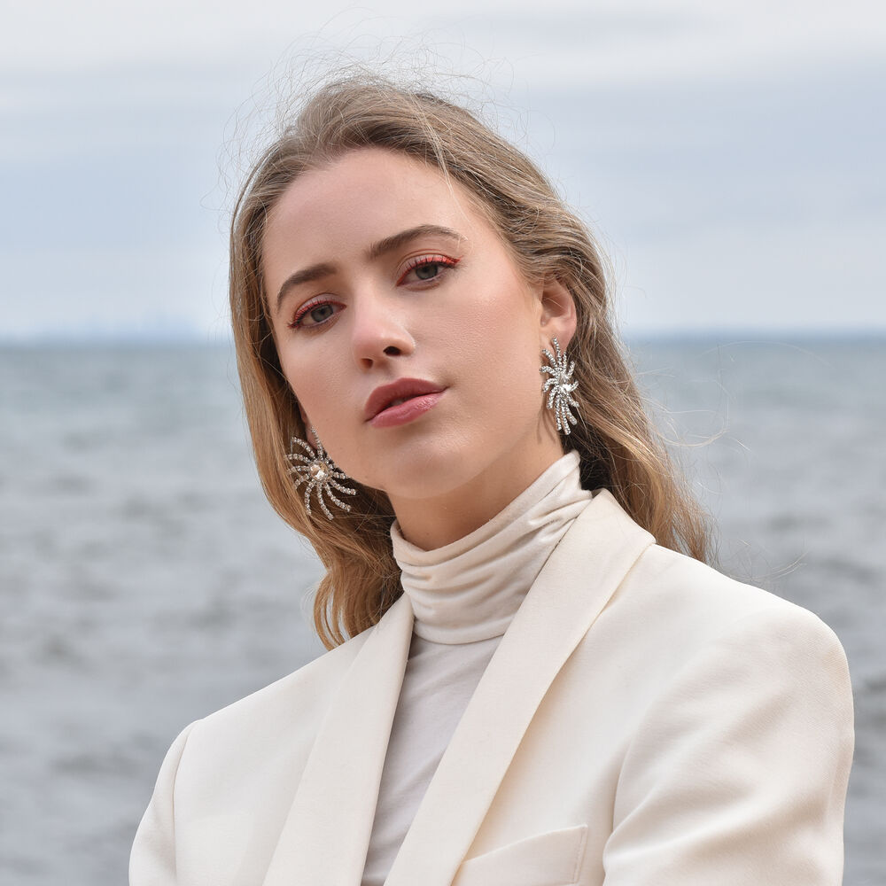 Culturesse Stealing Sunlight Statement Earrings