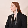 Culturesse Opal Catwalk Long Drop Earrings