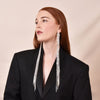 Culturesse Opal Catwalk Long Drop Earrings