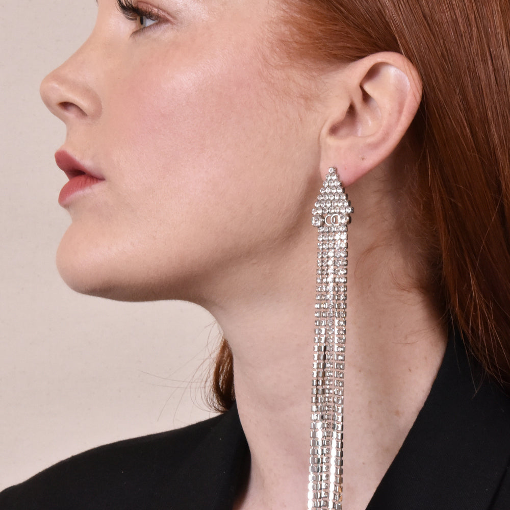 Culturesse Opal Catwalk Long Drop Earrings