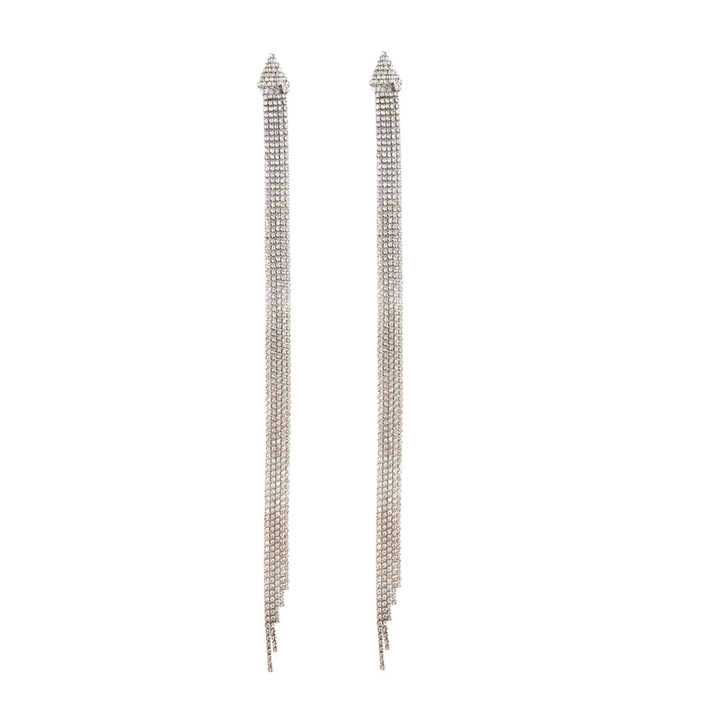 Culturesse Opal Catwalk Long Drop Earrings