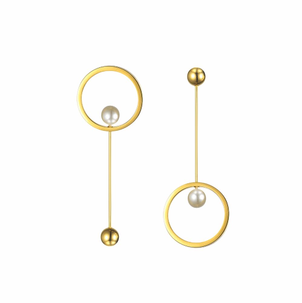 Culturesse Adora Simplicity Drop Mismatching Earrings