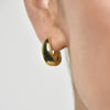 Culturesse Elea Modern Teardrop Earrings (Gold Vermeil)